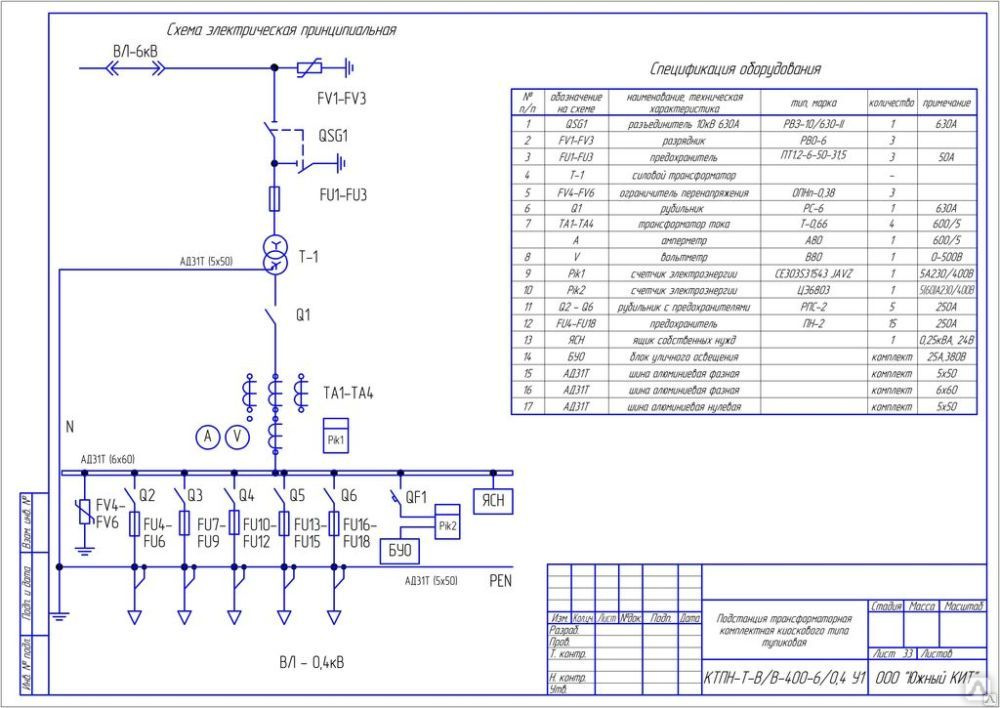 Кв расшифровка. Однолинейная схема трансформаторной подстанции 400 КВА. Схема трансформаторной подстанции 400 КВА 6/0.4 кв. Комплектная ТП 6/0,4кв. Схемы КТП 6/0.4 кв.