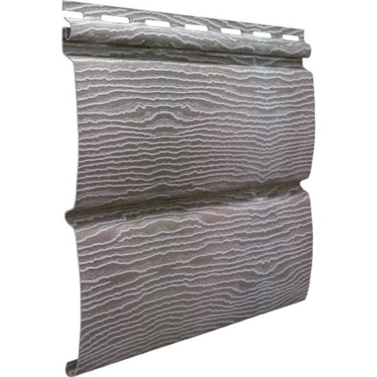 Фасадная панель Ю-пласт Timberblock ДУБ 0.78м2, 3400х230 мм цвет Серебристый