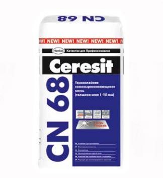 Смесь наливная тонкослойная самовыравнивающаяся Ceresit CN 68 25 кг