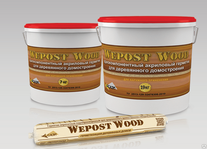 Wepost Wood для герметизации межбревенных швов и трещин