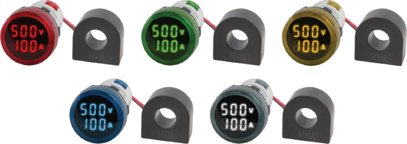 Цифровой индикатор тока и напряжения Omix R30-AV2-1