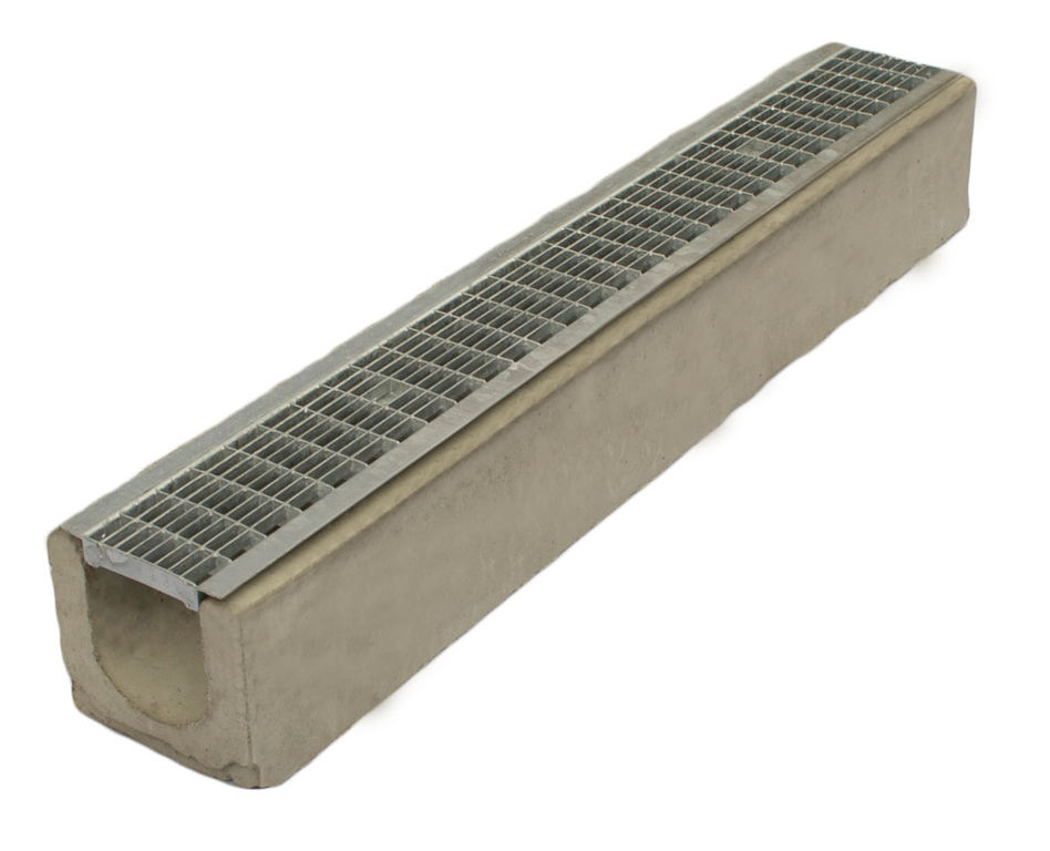 Лоток водоотводный бетонный коробчатый (СО-100мм) КП 100.16 (10).10(6,5)BGF