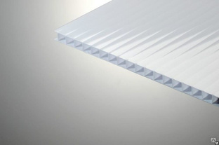 Сотовый поликарбонат 16 мм молочный Novattro 2,1x12 м (25,2 кв,м), лист 