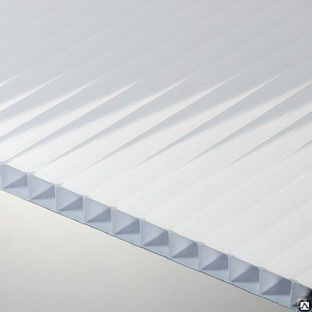 Сотовый поликарбонат 10 мм белый Novattro 2,1x12 м (25,2 кв.м) "АМК – Групп" 