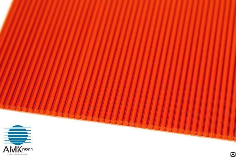 Сотовый поликарбонат Sellex Comfort | 10 мм | 2,1х6(12) м | красный