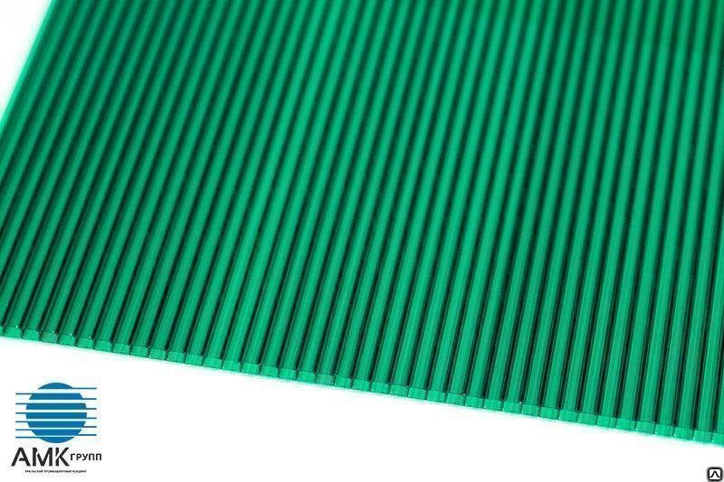 Поликарбонат сотовый Sellex Comfort 4 мм 2,1х6(12) м зеленый