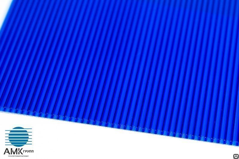 Сотовый поликарбонат Sellex Comfort | 4 мм | 2,1х6(12) м | синий