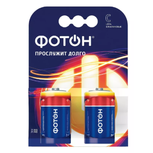 Батарейка LR14 ОР2 «ФОТОН», 2хС, синий
