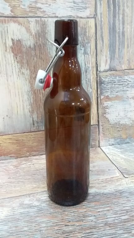 Бутылка "Бугельная" объем 0.5 литра коричневая 2