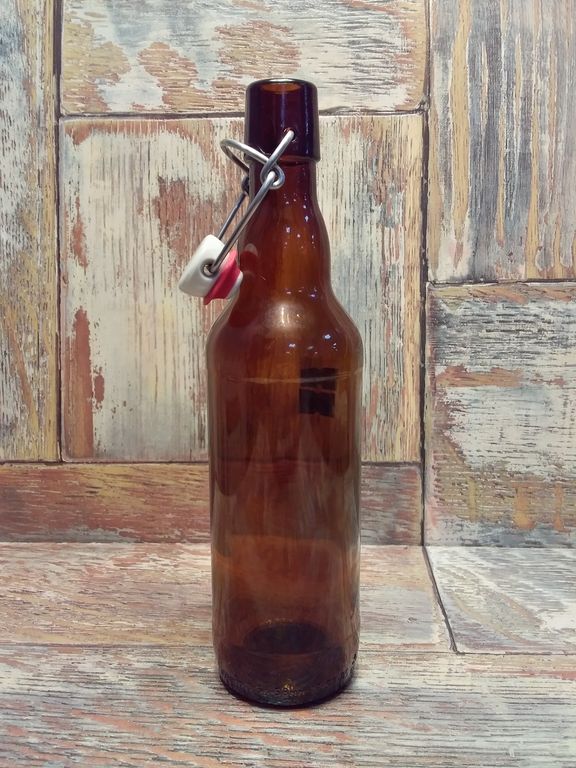 Бутылка "Бугельная" объем 0.5 литра коричневая 3