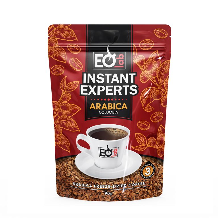 Кофе растворимый сублимированный Instant Experts Arabica 95 г м/у Колумбия