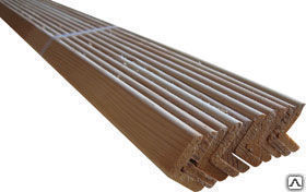 Уголок наружный деревянный сосна 43 х 43 мм. длина 3 м.