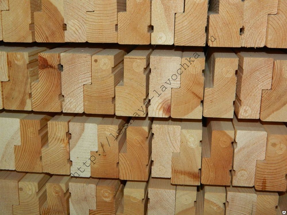 Брус деревянный для дверной коробки 35 х 70 мм. 2,1 м. сорт Б с живыми сучками