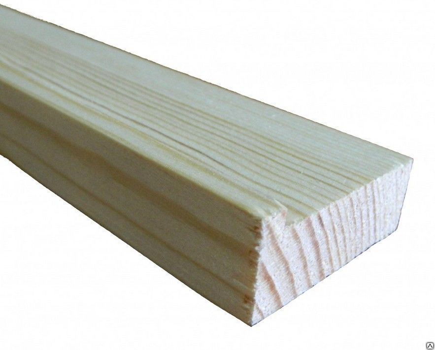 Брусок профилированный деревянный для холста 20 х 45 мм. длина 3 метра