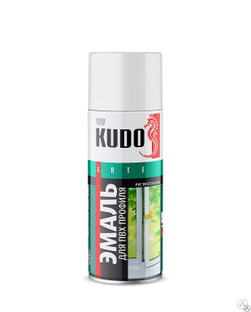 Эмаль для ПВХ покрытий и профилей KUDO® 520 мл. (белая)