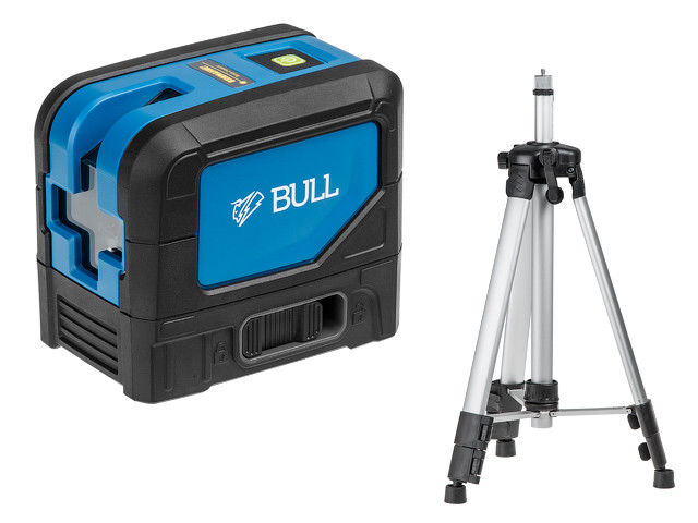 Нивелир лазерный линейный BULL LL 2301 P со штативом в кор. (проекция: 2 плоскости 120°,180°, до 30 м, +/- 0.3 Bull
