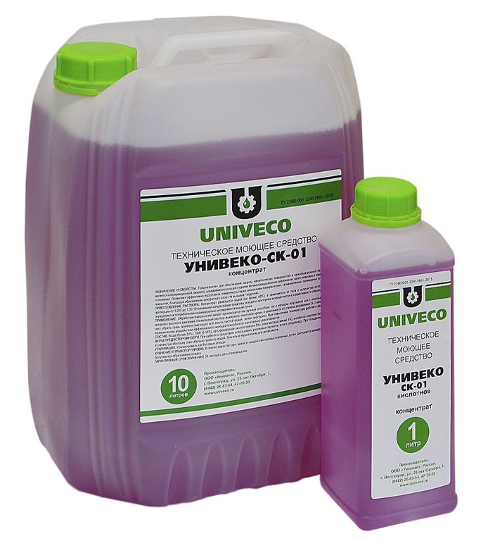 Кислотное очищающее и обезжиривающее средство Унивеко СК-01 5 литров