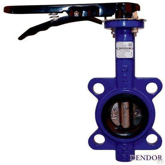 Затвор дисковый поворотный межфланцевый Dendor Ду 40, цена в Самаре от ...