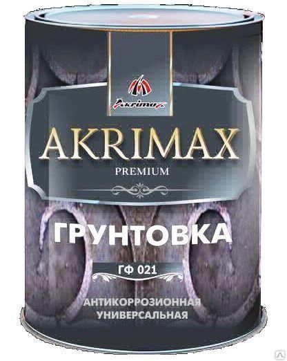 Грунтовка ГФ-021 "AKRIMAX-PREMIUM" красно-коричневая 0,85 кг