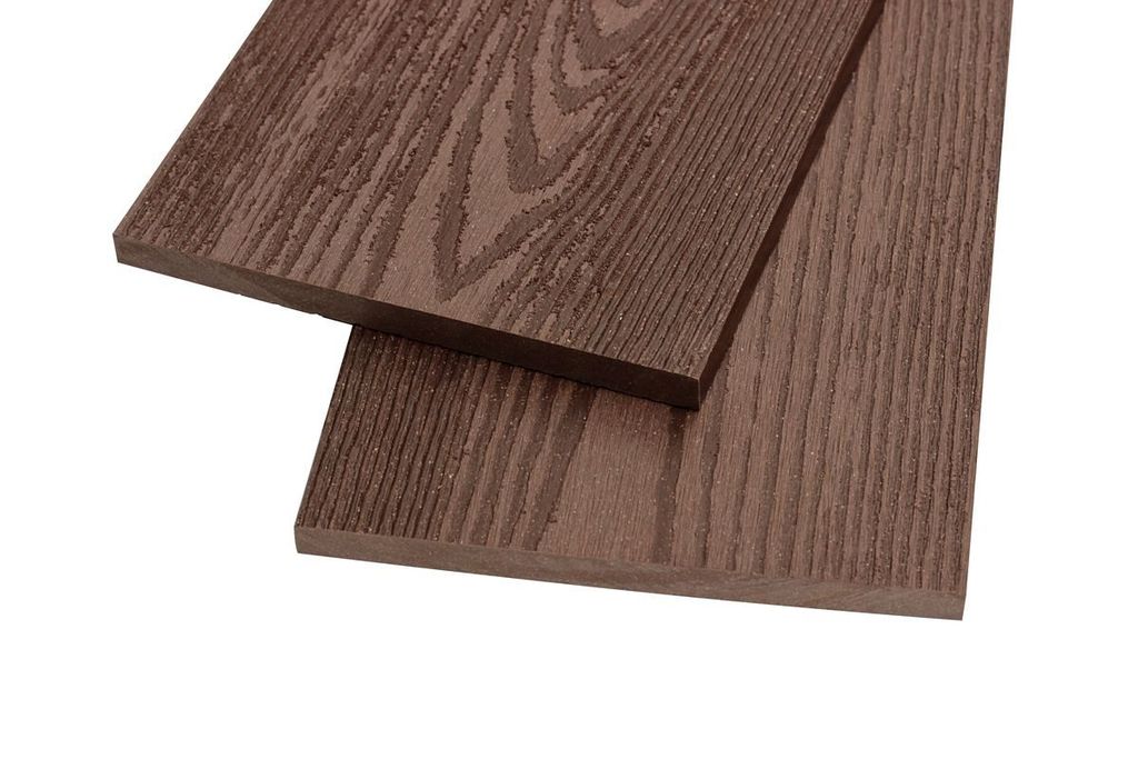 Заборная доска текстура дерева NWOOD®, 11х130 мм, цвет темно-коричневый