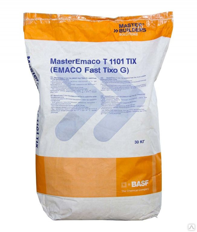 Быстротвердеющая ремонтная смесь для бетона MasterEmaco® T 1100 TIXW,30 ...