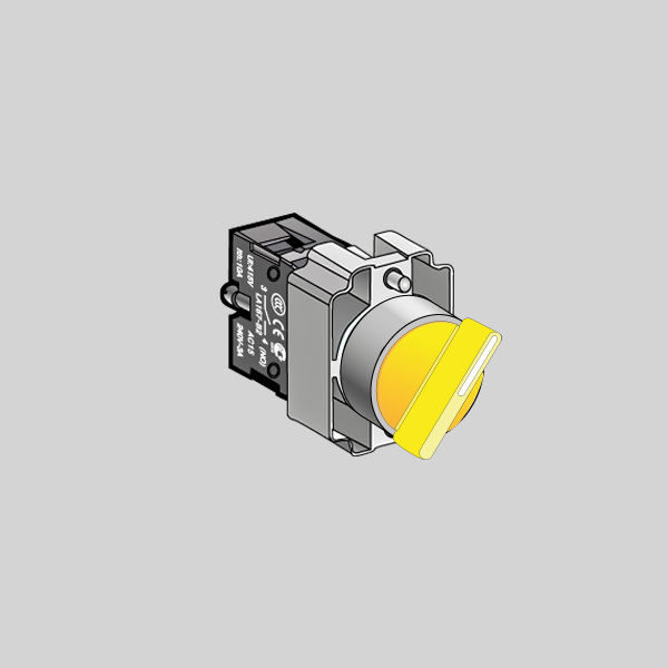 Селекторный переключатель с подсветкой MTB2-BK3563