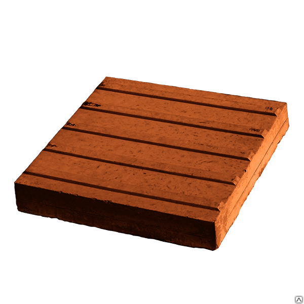 Тротуарная плитка Тактильная 300х300х50 коричневая