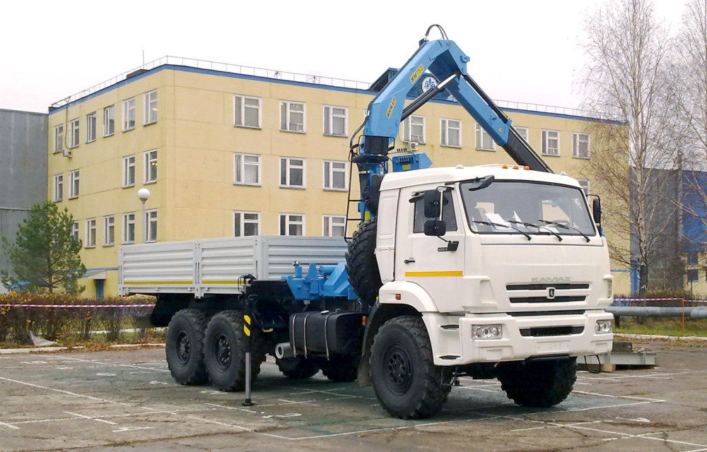 Бортовой КамАЗ-43118 с КМУ Инман ИМ-150 (двигатель КамАЗ)