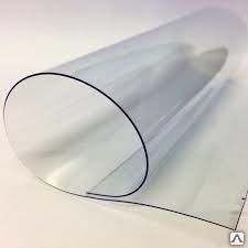 ПЭТ 0,5 мм прозрачный (полиэфирное стекло), 2050 х 1250 размер листа