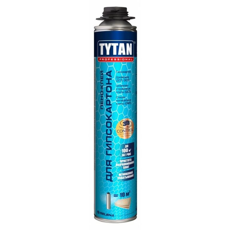 Пено-клей Tytan Professional для гипсокартона 840 мл 71361