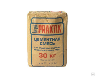 Смесь Praktik цементная универсальная с полимерными добавками ЗИМНЯЯ, 30 кг 