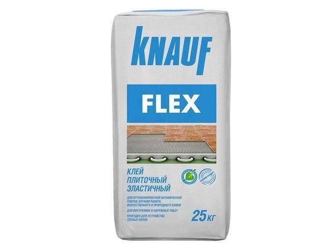 Клей для плитки эластичный Флекс 25 кг Knauf 36 шт 64448