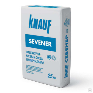 Клеевая штукатурная смесь Севенер 25кг Knauf 1уп=48шт (97694) 