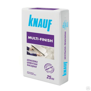 Шпаклевка цементная Мультифиниш 25 кг Knauf 1уп=36 шт 
