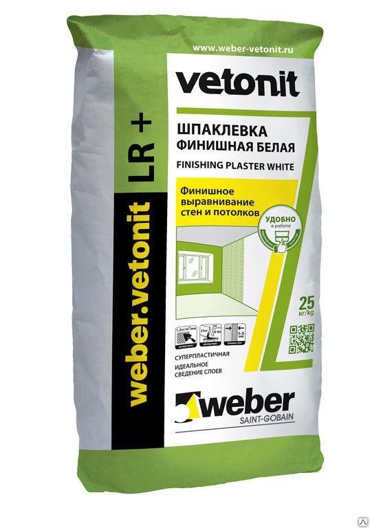 Шпаклевка финишная Weber Vetonit LR 25 кг 48 шт