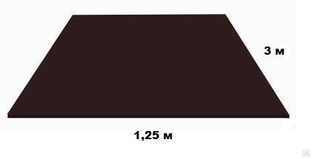 Лист плоский 8017 (коричневый шоколад) ОН 1250х3000 
