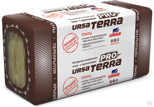 Плита теплоизоляционная URSA TERRA 34 PN PRO [5] 1000x610x50 мм 6,10 м2 10 шт 