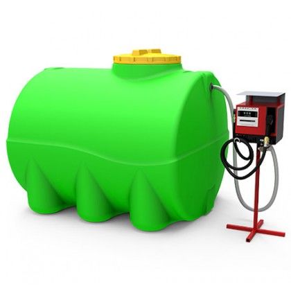 Мини-азс мобильная заправка дизелем на 2000 литров для топлива, солярки, мазута из пластиковых баков 2