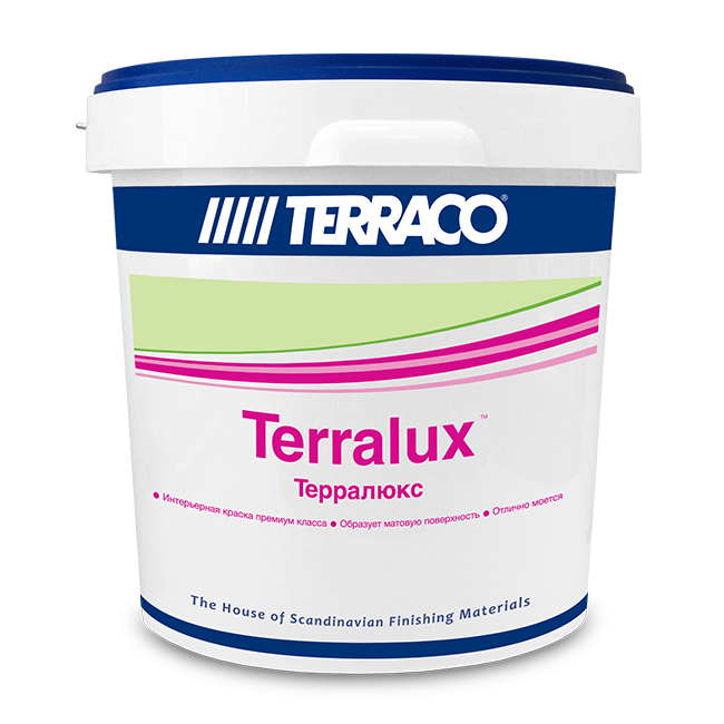 Акриловая краска с повышенной износоустойчивостью Терралюкс (Terralux) 22кг TERRACO