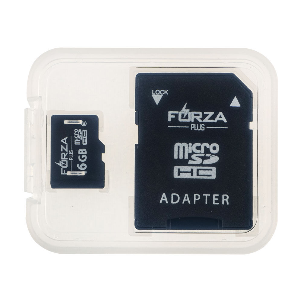 FORZA Карта с адаптером, Micro SD, 16Гб, 10класс 5