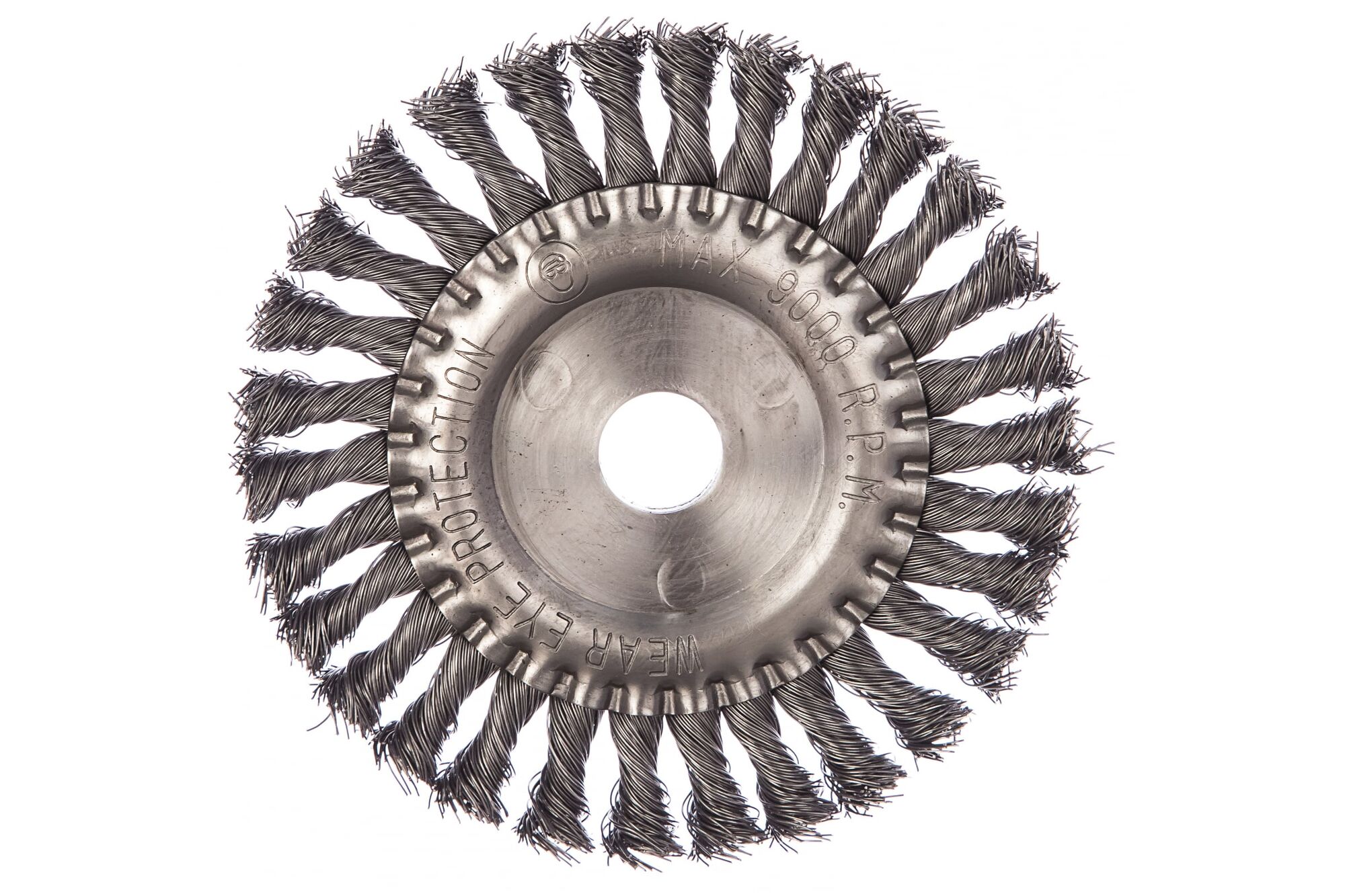 Щетка металличечкая дисковая (200х22 мм; крученая проволока) для УШМ ЕРМАК 656-053