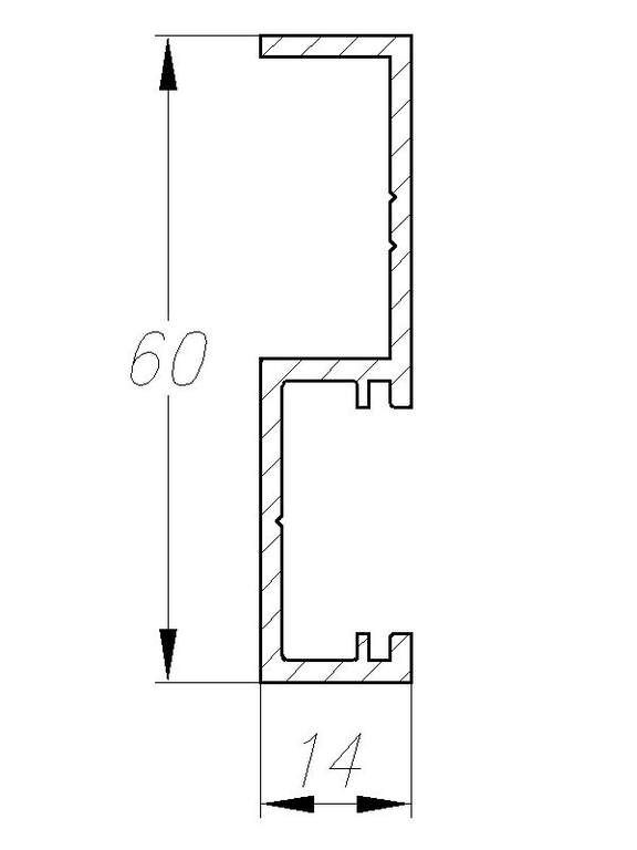 Профиль уплотнения S-обр. для 1-ств. двери ST FLEX, длина: 5100 мм 32542601120 Dorma