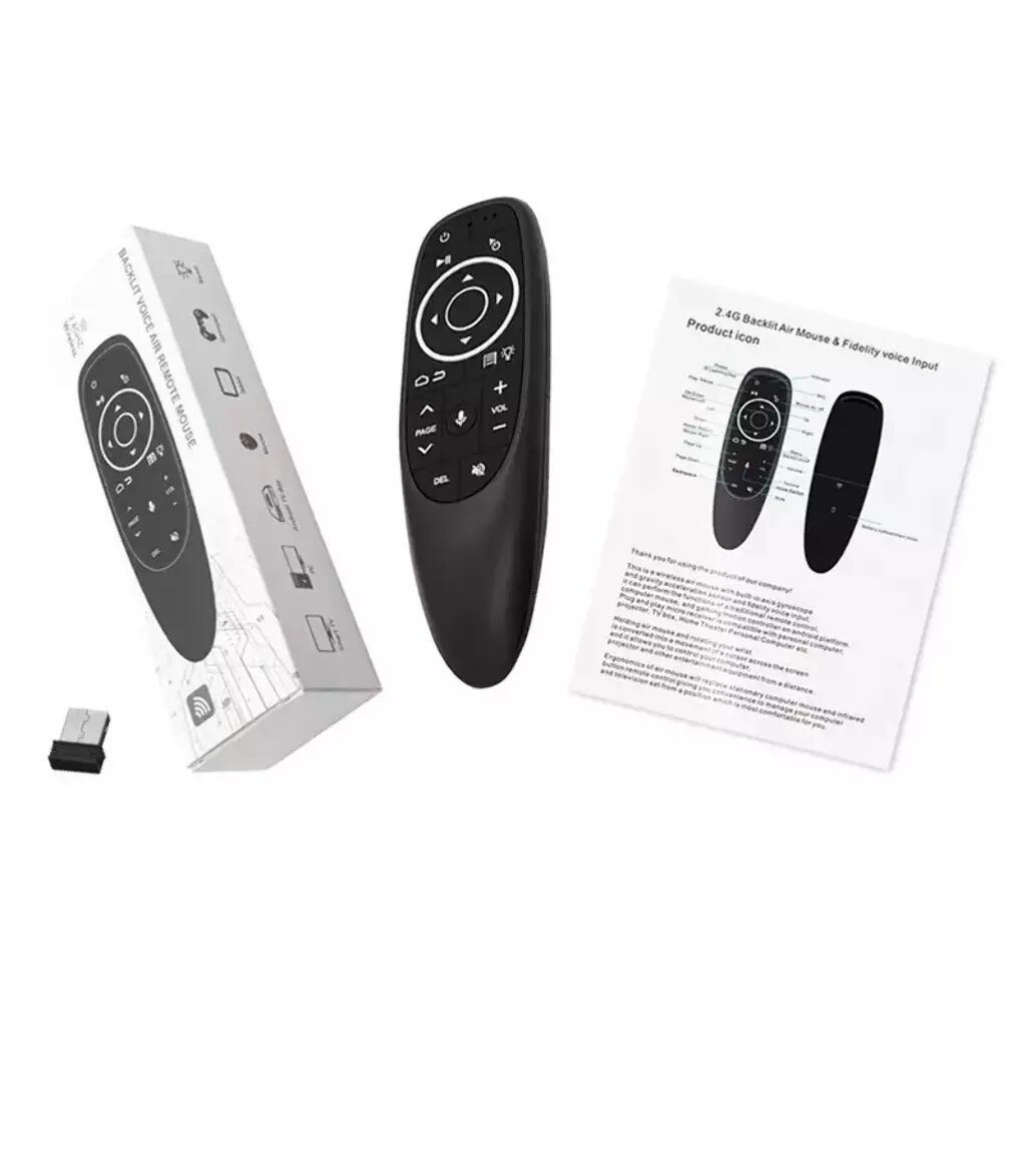 Пульт ДУ универсальный ClickPDU G10S Pro Air Mouse с гироскопом и голосовым управлением для Android TV 4