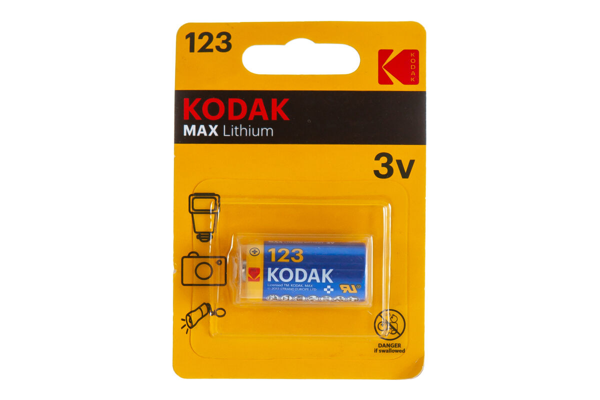 Элемент питания CR123A (3V) Kodak Max BL-1