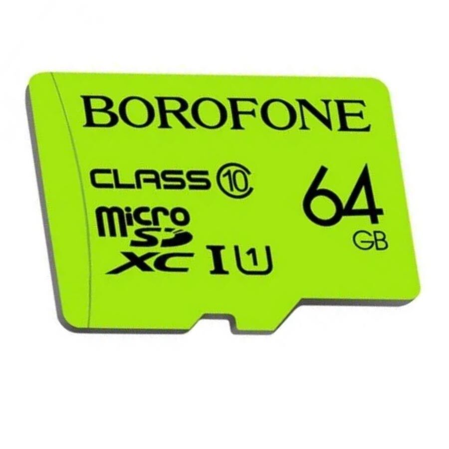 Карта памяти MicroSDXC TF 64GB, Class10 "BoroFone"