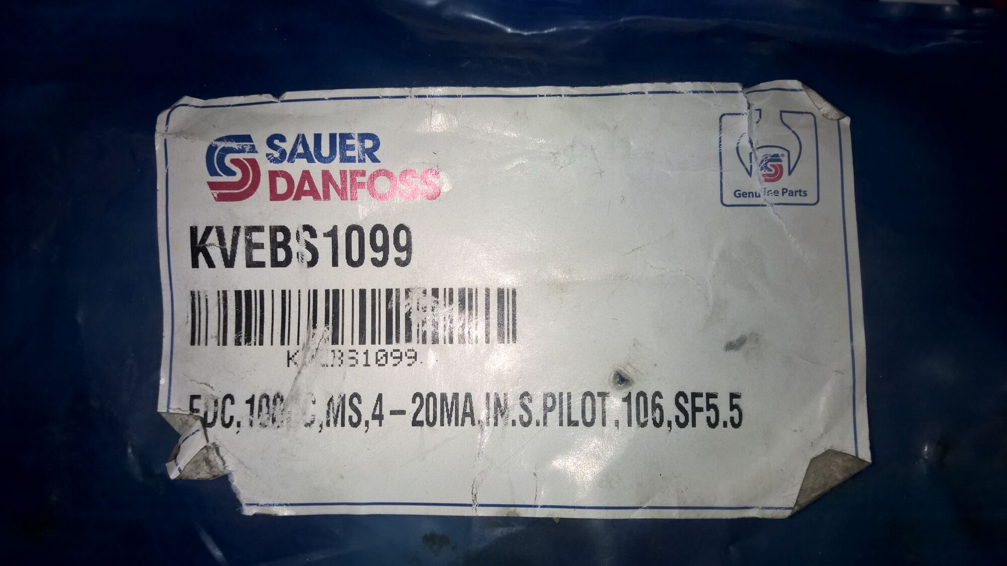 Клапан kvebs1099 управления гидронасосом 90PV100 Danfoss Power Solutions, Зауэр Данфосс. 16