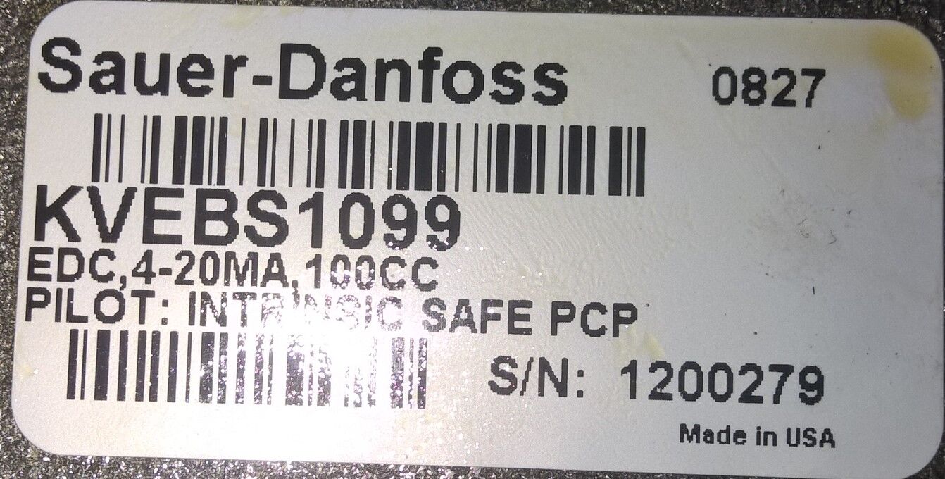 Клапан kvebs1099 управления гидронасосом 90PV100 Danfoss Power Solutions, Зауэр Данфосс. 24