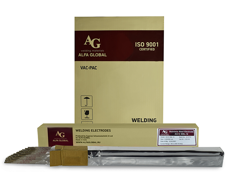 Электроды AG E 308L-16 (3,2 мм; 2 кг) ALFA GLOBAL