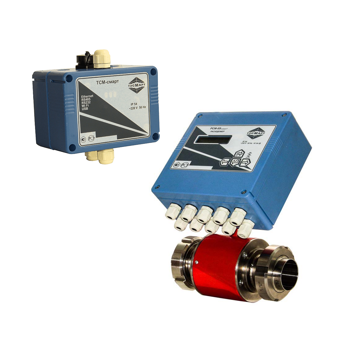 Расходомер электромагнитный РСМ-05.05П/X одноканальный тип РСМ с ТСМ-смарт молочная муфта/кламповое ТЭМ