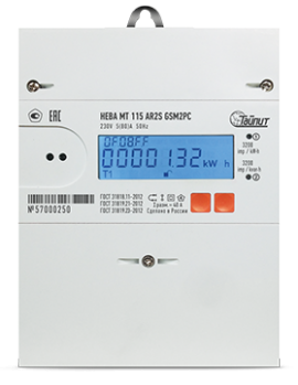 Счетчик электроэнергии НЕВА МТ 115 AR2S GSM2PC 5(80)А Нева